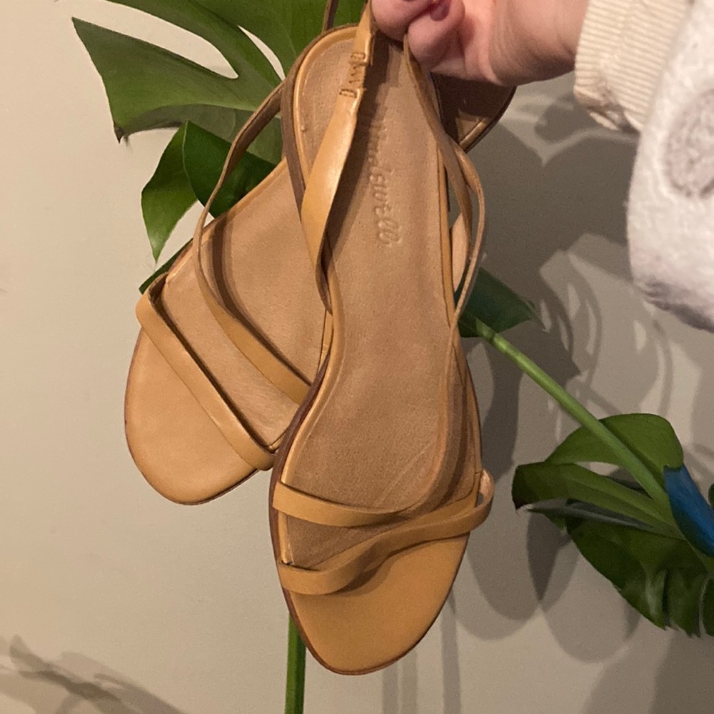 Madewell The Heidi Slingback Sandal in Desert Camel women’s size 8